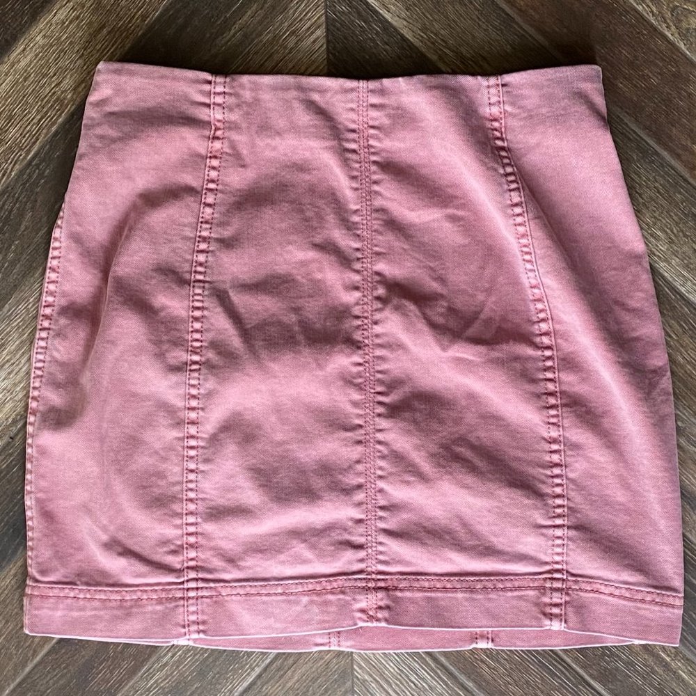 Jolt Jean Mini Skirt